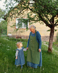 Apple Green Traditional Linen Apron