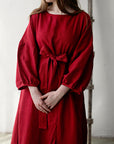 Cherry Kimono Linen Dress