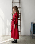 Cherry Kimono Linen Dress