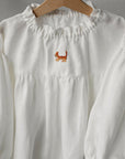 White Parachute Linen Dress