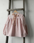 Baby Pink Victorian Linen Tunic