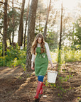 Apple Green Traditional Linen Apron