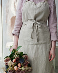 Natural Traditional Linen Apron