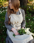 Natural Traditional Linen Apron