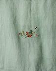 Mint Midi Cross Back Linen Pinafore