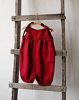 Cherry Linen Linen Romper