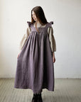 Mauve Prairie Linen Dress