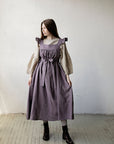 Mauve Prairie Linen Dress