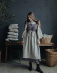 Natural Apple Linen Apron