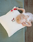 White Linen Pillowcase