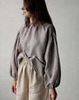 Lavender Tokyo Linen Blouse