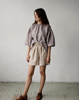 Lavender Tokyo Linen Blouse