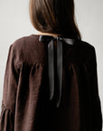 Chocolate Victorian Linen Tunic