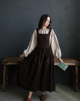 Chocolate Cottage Linen Dress