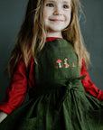 Forest Green Linen Apron