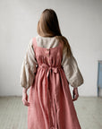 Salmon August Linen Dress