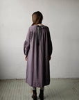 Mauve Victorian Linen Dress