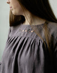Mauve Victorian Linen Dress