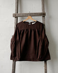 Chocolate Victorian Linen Tunic