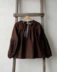 Chocolate Victorian Linen Tunic