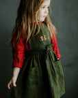Forest Green Linen Apron