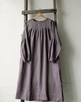 Mauve Victorian Linen Dress