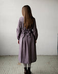Mauve Victorian Linen Dress