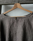 Brown Stripe Fall Linen Tunic