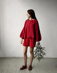 Cherry Fall Linen Tunic