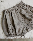 Natural Polka Dot Festive Linen Bloomers