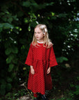 Red Polka Dot Exclusive North Linen Dress