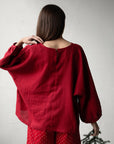 Cherry Fall Linen Tunic