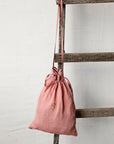 Sitting Rabbit Crossbody Linen Bag with Handles
