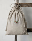 Fawn in the Meadow Crossbody Linen Bag with Handles