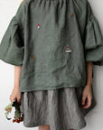 Sage Forest Parachute Linen Tunic