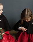 Black Little Red Riding Hood Linen Cape
