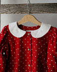 Red Polka Dot Exclusive Linen Tunic Dress
