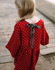 Red Polka Dot Exclusive North Linen Dress