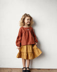 Rust Short Linen Tunic