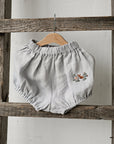 Fog Grey Linen Bloomers