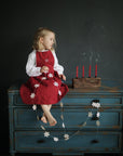 Cherry Christmas Linen Apron