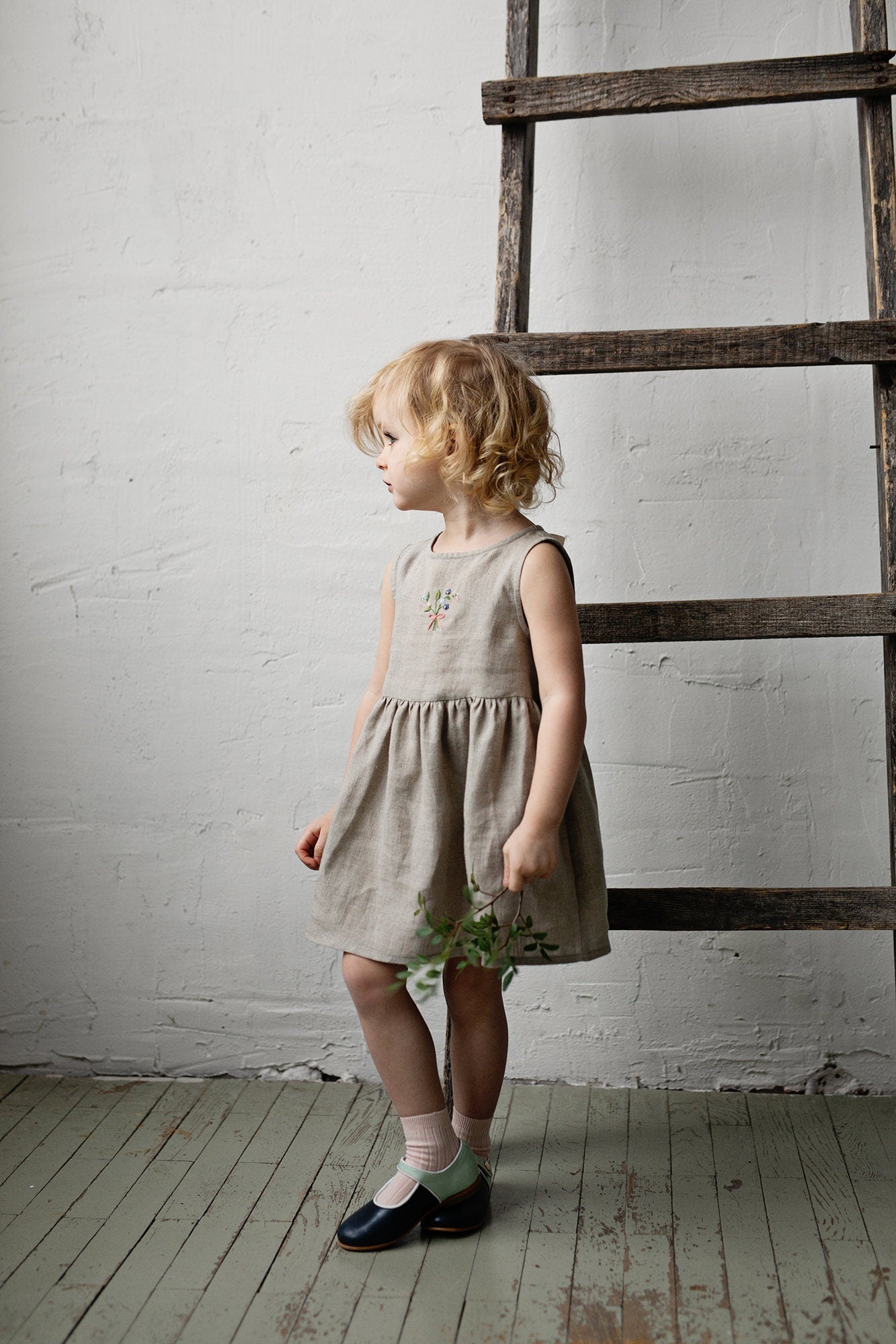 Natural Smock Linen Dress – allthebeautifullinen