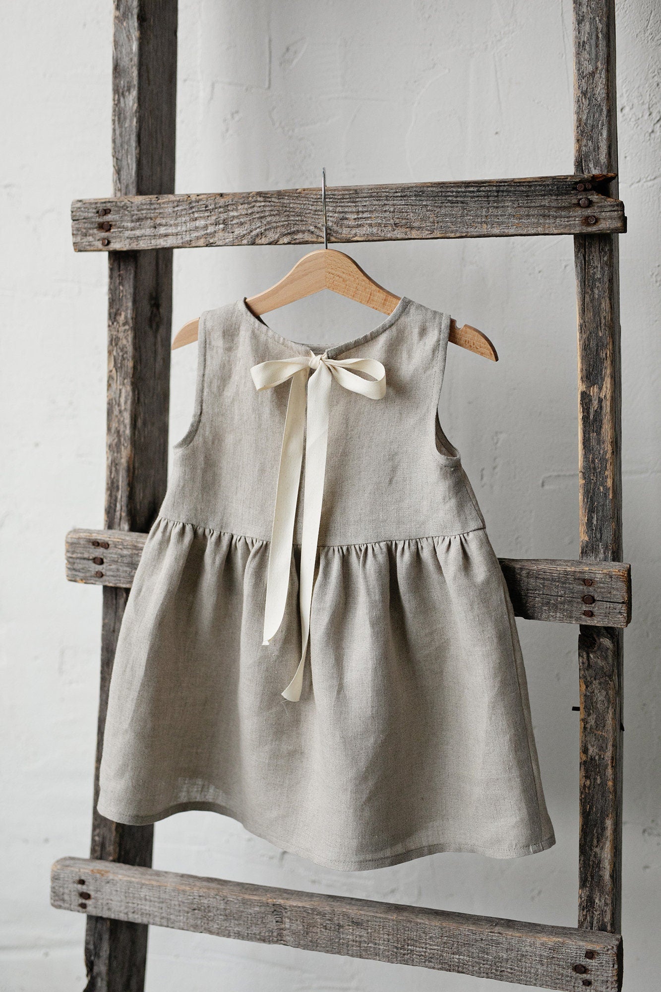 Natural Smock Linen Dress – allthebeautifullinen