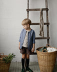 Dusty Blue Long Sleeve Classic Linen Shirt