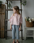 Baby Pink Exclusive Meadow Parachute Linen Tunic