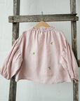 Baby Pink Exclusive Meadow Parachute Linen Tunic