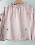 Baby Pink Exclusive Meadow Parachute Linen Tunic