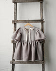 Lavender Flower Linen Dress