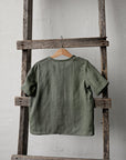 Sage Short Sleeve Classic Linen Shirt