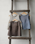 Cacao Sleeveless Linen Shirt